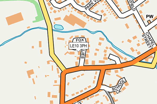 LE10 3PH map - OS OpenMap – Local (Ordnance Survey)