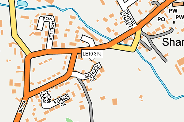 LE10 3PJ map - OS OpenMap – Local (Ordnance Survey)