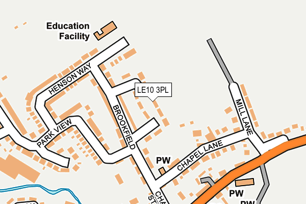 LE10 3PL map - OS OpenMap – Local (Ordnance Survey)