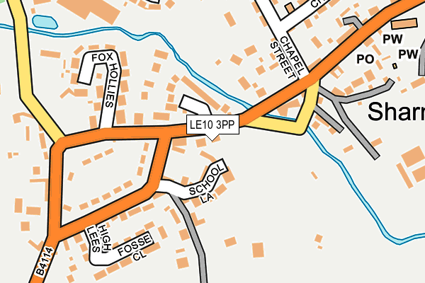 LE10 3PP map - OS OpenMap – Local (Ordnance Survey)