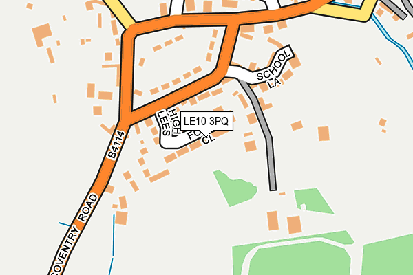 LE10 3PQ map - OS OpenMap – Local (Ordnance Survey)