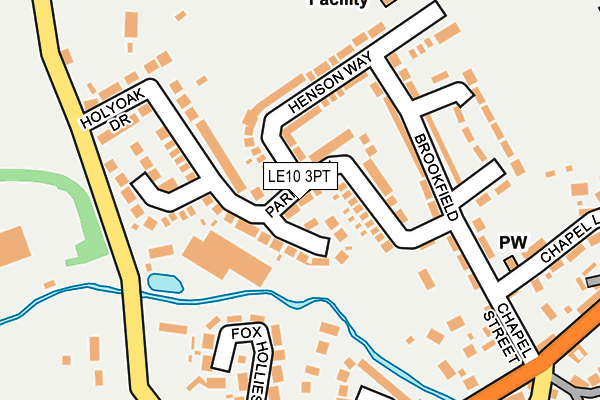 LE10 3PT map - OS OpenMap – Local (Ordnance Survey)