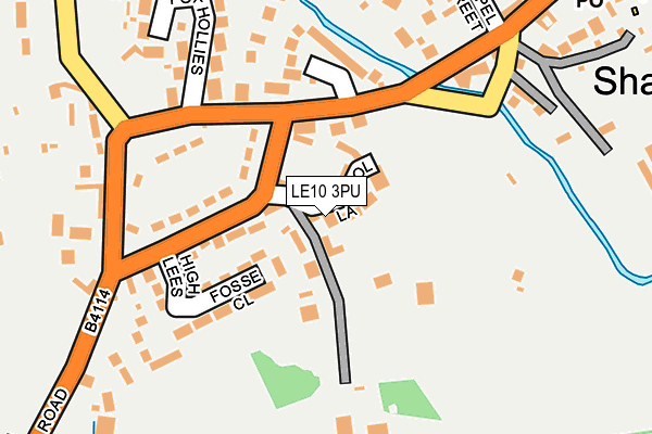 LE10 3PU map - OS OpenMap – Local (Ordnance Survey)