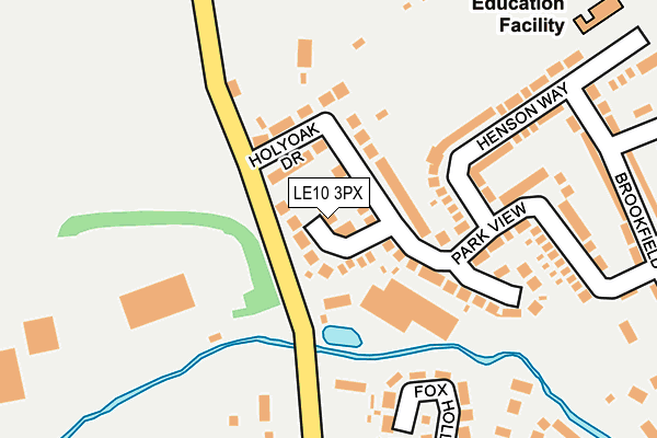 LE10 3PX map - OS OpenMap – Local (Ordnance Survey)