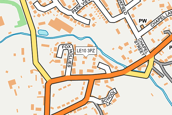 LE10 3PZ map - OS OpenMap – Local (Ordnance Survey)