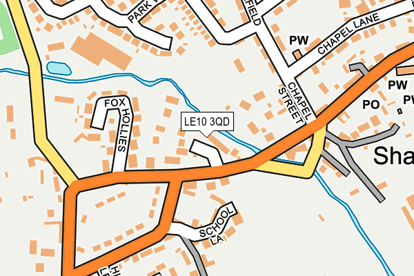 LE10 3QD map - OS OpenMap – Local (Ordnance Survey)