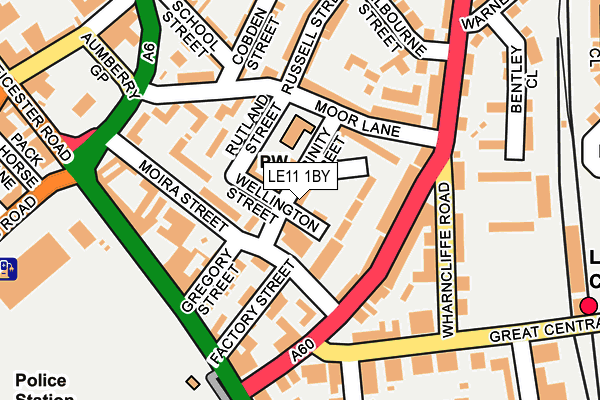 LE11 1BY map - OS OpenMap – Local (Ordnance Survey)