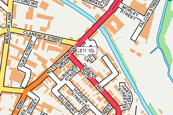 LE11 1EL map - OS OpenMap – Local (Ordnance Survey)