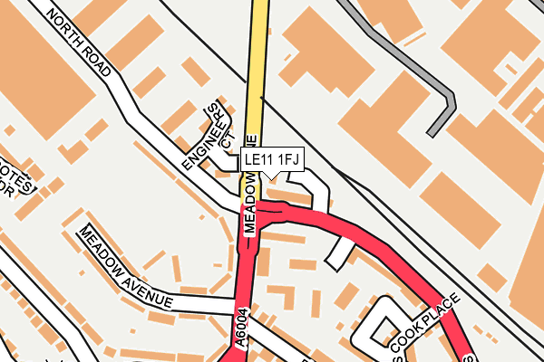 LE11 1FJ map - OS OpenMap – Local (Ordnance Survey)