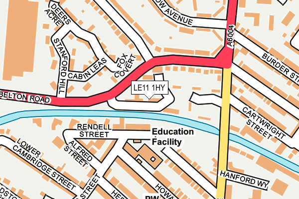 LE11 1HY map - OS OpenMap – Local (Ordnance Survey)