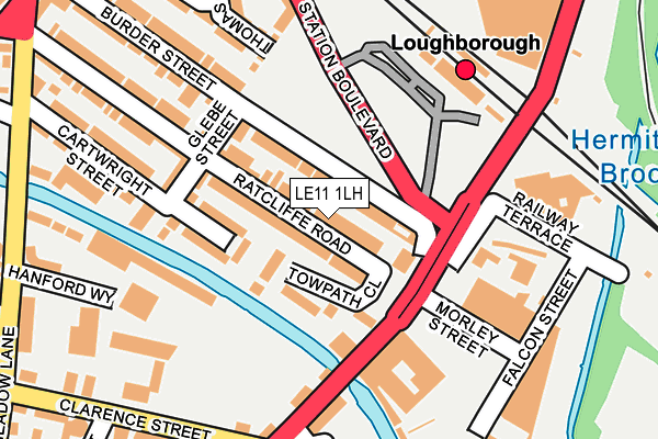 LE11 1LH map - OS OpenMap – Local (Ordnance Survey)