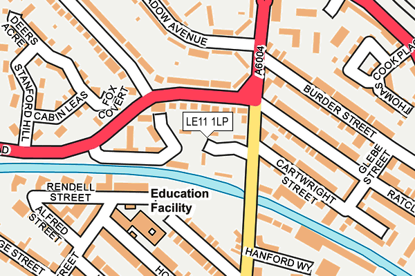 LE11 1LP map - OS OpenMap – Local (Ordnance Survey)