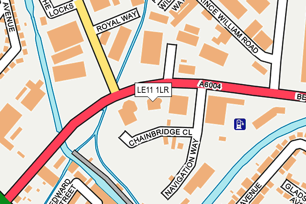 LE11 1LR map - OS OpenMap – Local (Ordnance Survey)