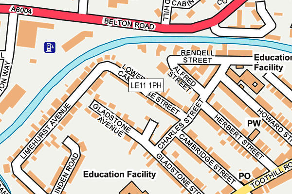 LE11 1PH map - OS OpenMap – Local (Ordnance Survey)