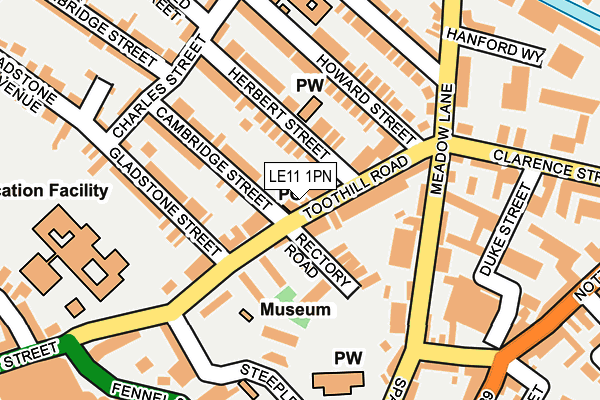 LE11 1PN map - OS OpenMap – Local (Ordnance Survey)