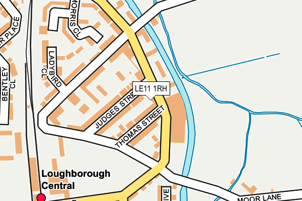 LE11 1RH map - OS OpenMap – Local (Ordnance Survey)