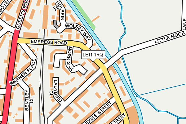 LE11 1RQ map - OS OpenMap – Local (Ordnance Survey)