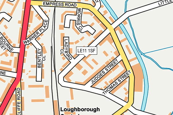 LE11 1SF map - OS OpenMap – Local (Ordnance Survey)