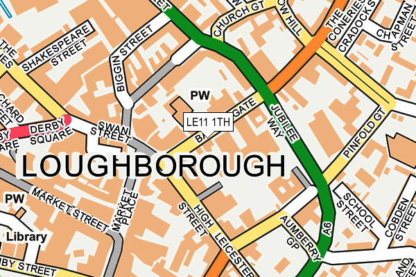 LE11 1TH map - OS OpenMap – Local (Ordnance Survey)