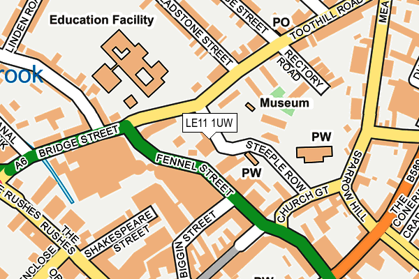 Map of PETER HILL TRANSPORT SERVICES LIMITED at local scale