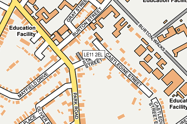 LE11 2EL map - OS OpenMap – Local (Ordnance Survey)