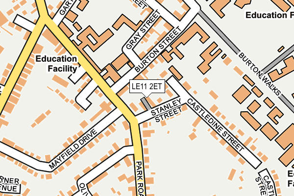 LE11 2ET map - OS OpenMap – Local (Ordnance Survey)