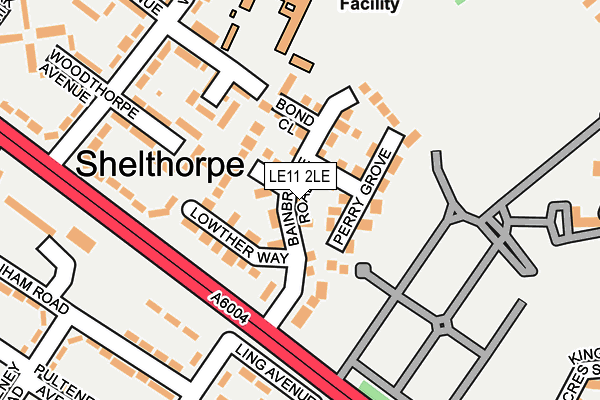 LE11 2LE map - OS OpenMap – Local (Ordnance Survey)