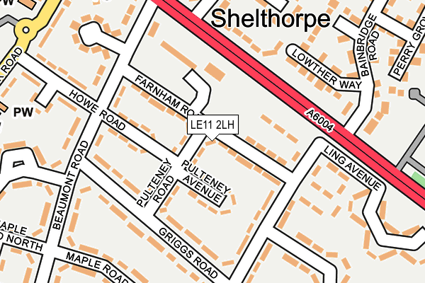 LE11 2LH map - OS OpenMap – Local (Ordnance Survey)