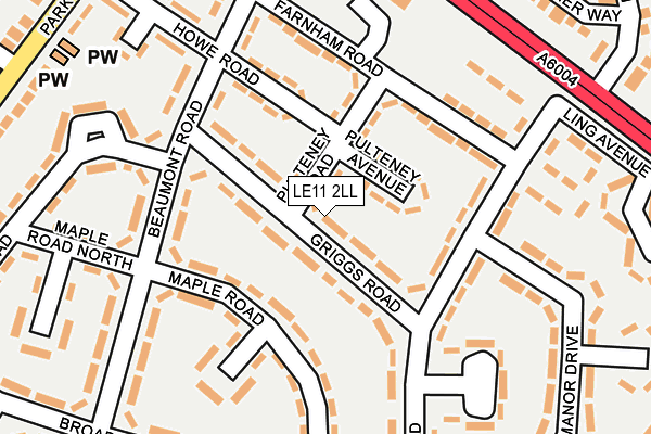 LE11 2LL map - OS OpenMap – Local (Ordnance Survey)