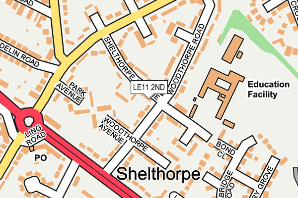 LE11 2ND map - OS OpenMap – Local (Ordnance Survey)