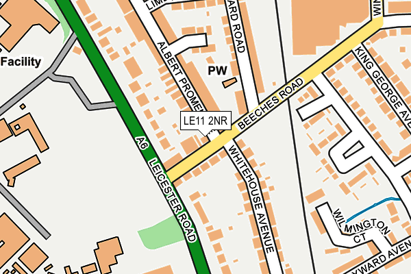 LE11 2NR map - OS OpenMap – Local (Ordnance Survey)