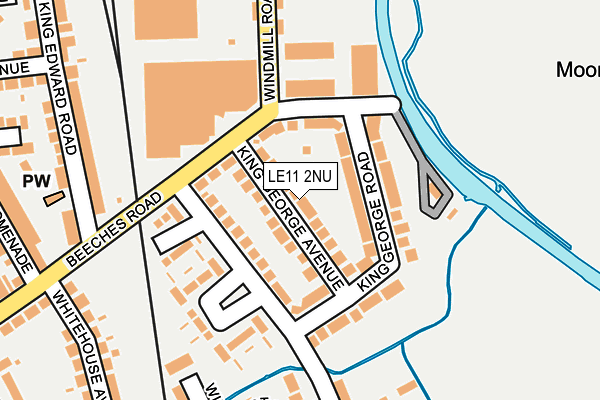 LE11 2NU map - OS OpenMap – Local (Ordnance Survey)