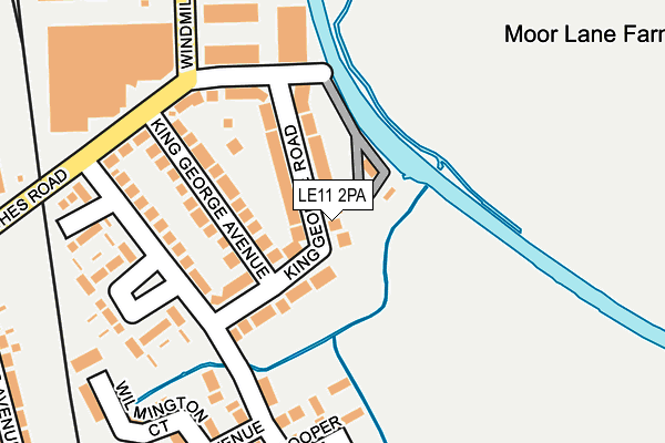 LE11 2PA map - OS OpenMap – Local (Ordnance Survey)