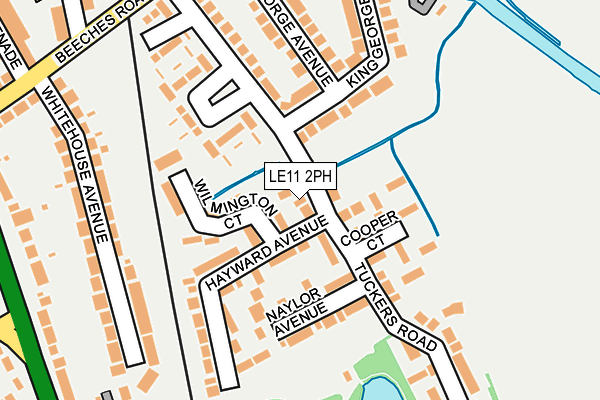 LE11 2PH map - OS OpenMap – Local (Ordnance Survey)