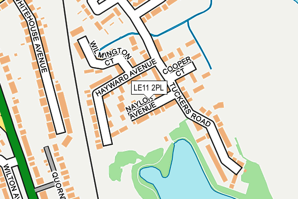 LE11 2PL map - OS OpenMap – Local (Ordnance Survey)