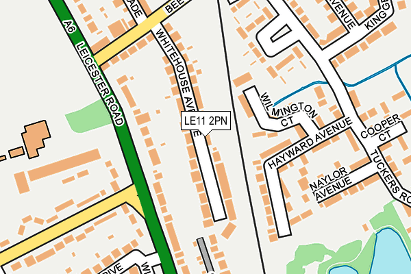LE11 2PN map - OS OpenMap – Local (Ordnance Survey)