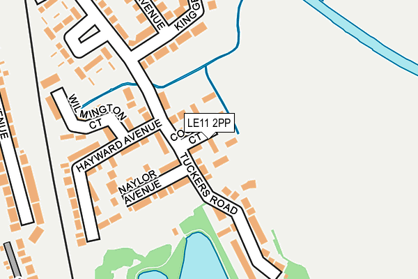 LE11 2PP map - OS OpenMap – Local (Ordnance Survey)
