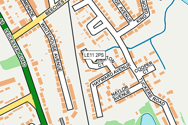 LE11 2PS map - OS OpenMap – Local (Ordnance Survey)