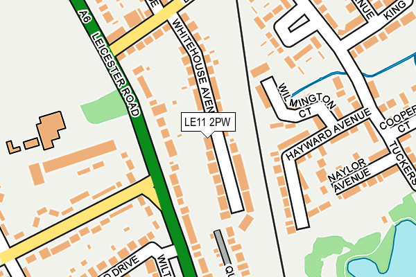 LE11 2PW map - OS OpenMap – Local (Ordnance Survey)