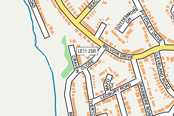 LE11 2SR map - OS OpenMap – Local (Ordnance Survey)