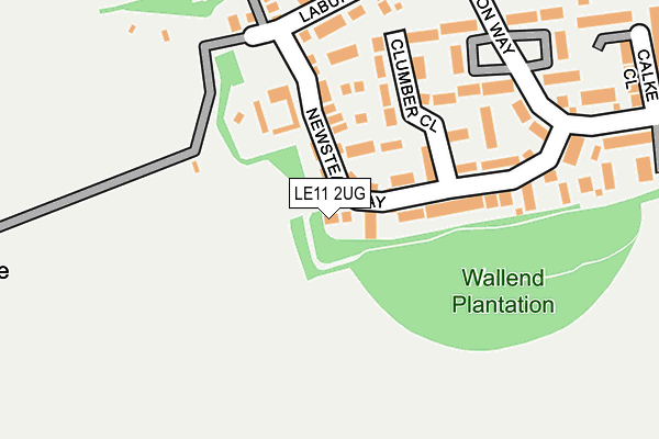 LE11 2UG map - OS OpenMap – Local (Ordnance Survey)