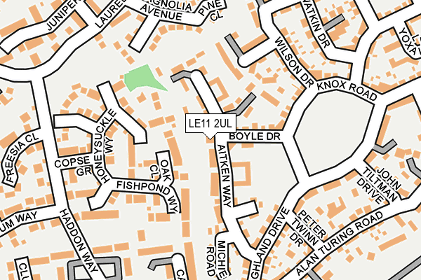 LE11 2UL map - OS OpenMap – Local (Ordnance Survey)