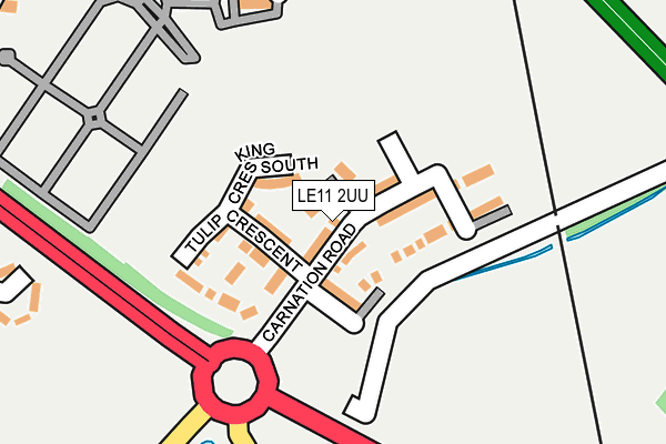 LE11 2UU map - OS OpenMap – Local (Ordnance Survey)
