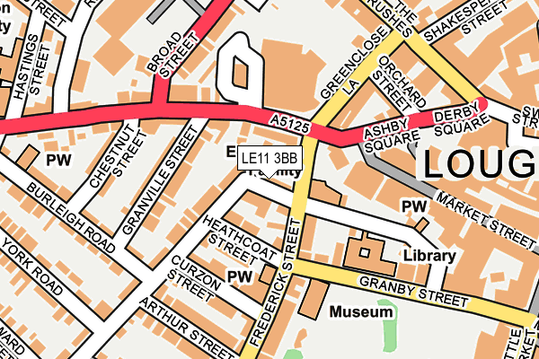 LE11 3BB map - OS OpenMap – Local (Ordnance Survey)