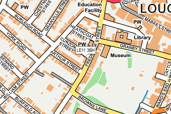 LE11 3BH map - OS OpenMap – Local (Ordnance Survey)