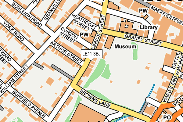 LE11 3BJ map - OS OpenMap – Local (Ordnance Survey)
