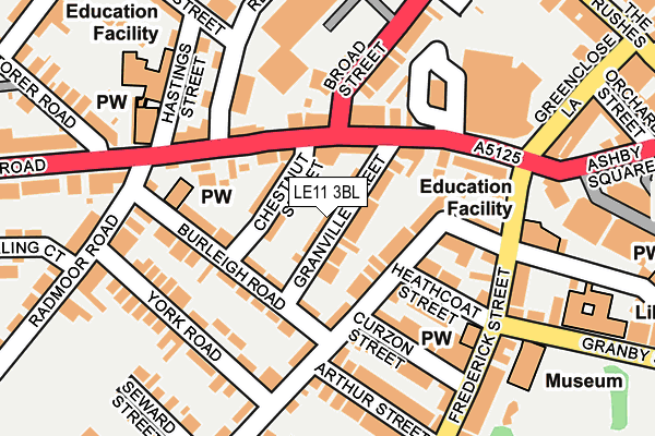 LE11 3BL map - OS OpenMap – Local (Ordnance Survey)