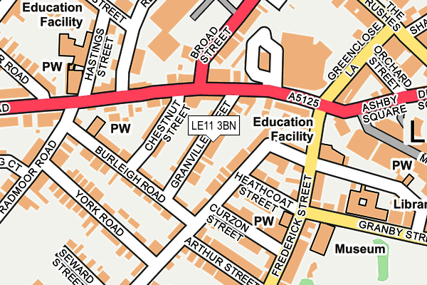 LE11 3BN map - OS OpenMap – Local (Ordnance Survey)