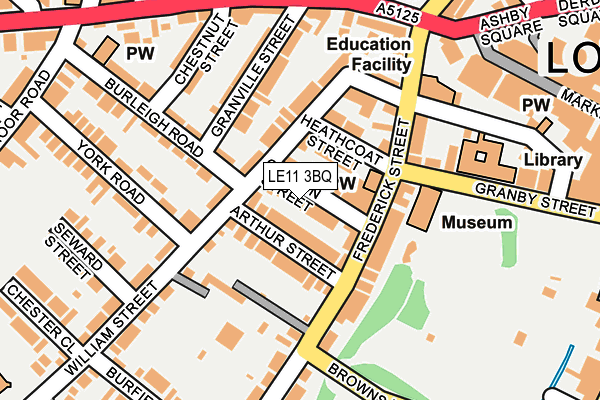 LE11 3BQ map - OS OpenMap – Local (Ordnance Survey)