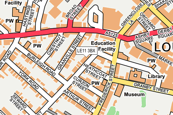 LE11 3BX map - OS OpenMap – Local (Ordnance Survey)